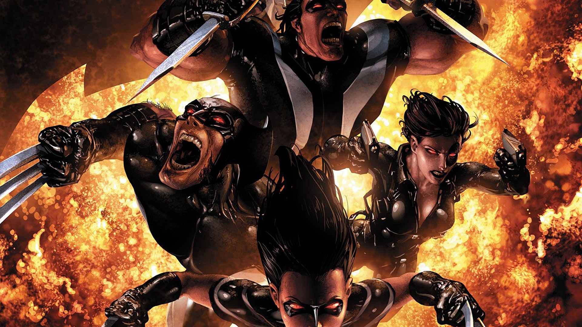 Domino Marvel Psylocke Warpath Wolverine X Force HD Wallpaper