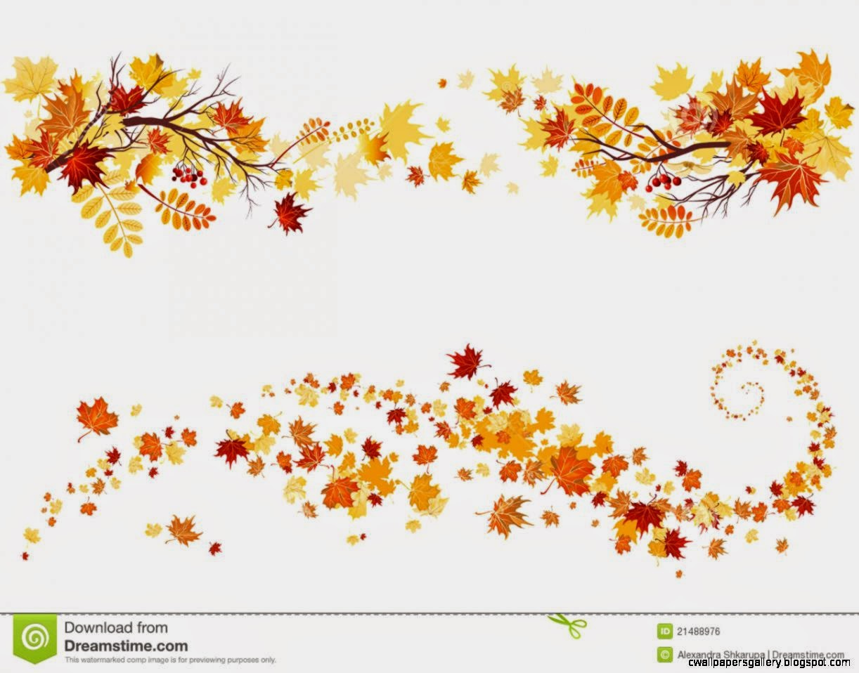 Autumn Leaves Border Clipart Wallpaper Gallery