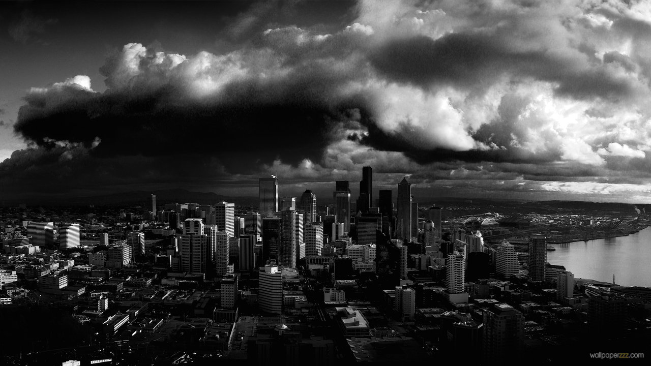 Stormy Seattle HD Wallpaper