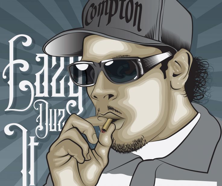 Nwa Gangsta Rapper Rap Hip Hop Eazy E Marijuana Weed D Wallpaper