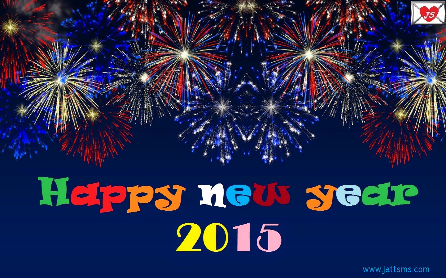 Happy New Year Fireworks Wallpaper For Jatt Sms