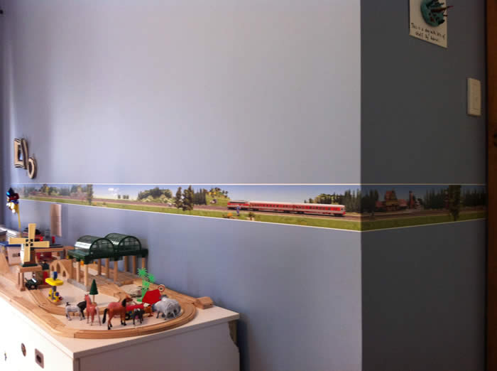 wallpaper border   Train World 700x522