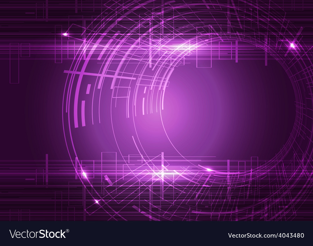 Abstract Technology Purple Background Royalty Vector