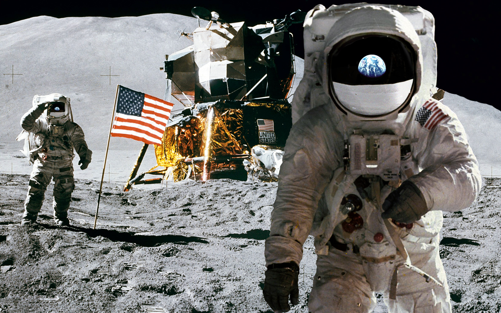 American astronauts on the moon wallpapers and images   wallpapers