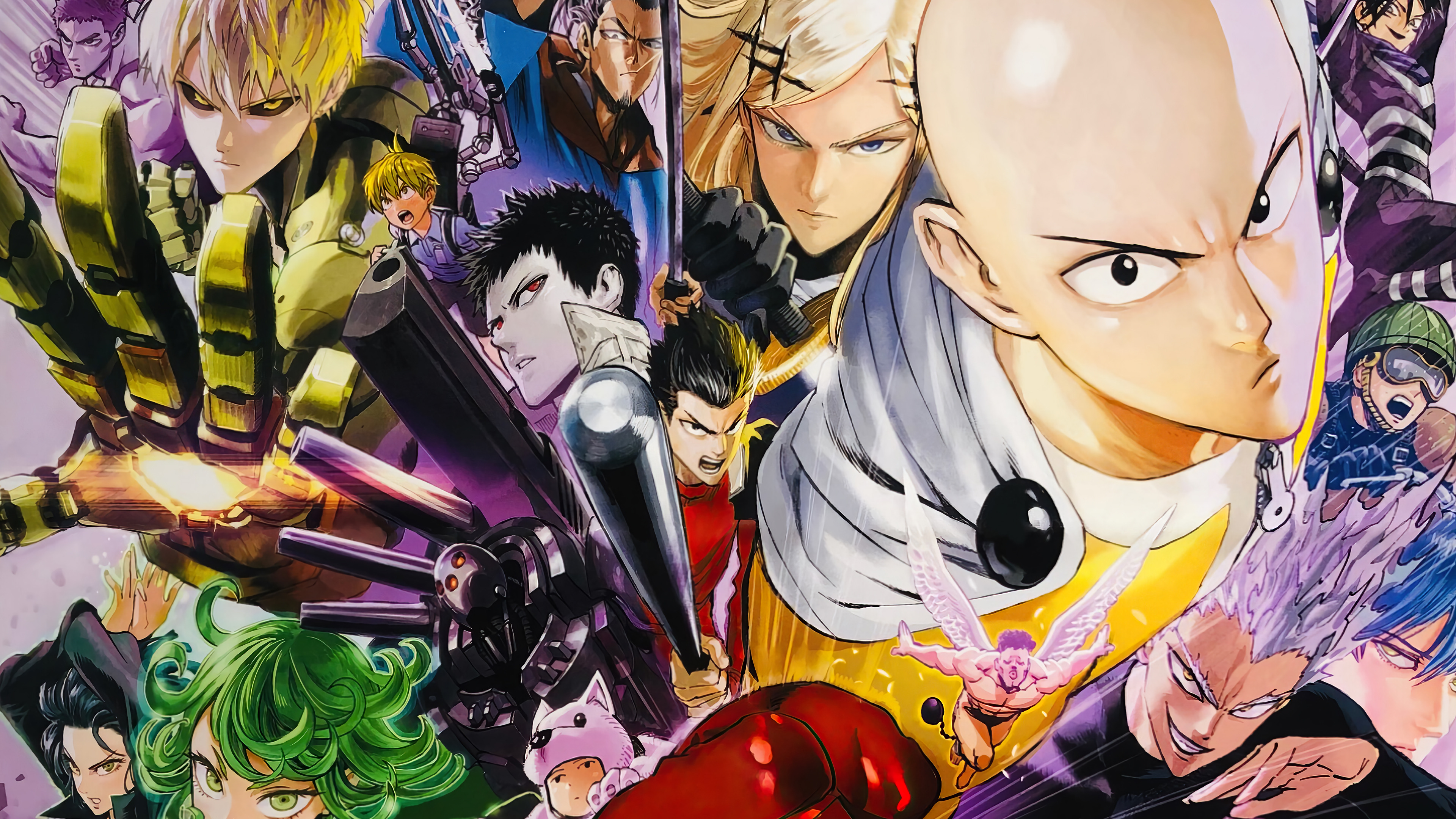 One Punch Man S Class Anime Characters 4K Wallpaper 6801
