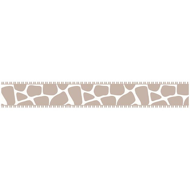 Giraffe Taupe Wallpaper Border