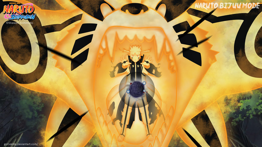 naruto uzumaki bijuu mode wallpaper