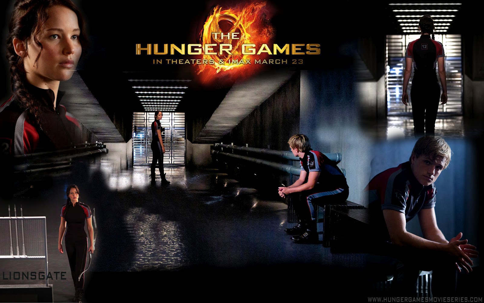 Hunger Games Movie Desktop Wallpaper   Katniss and Peeta Before their