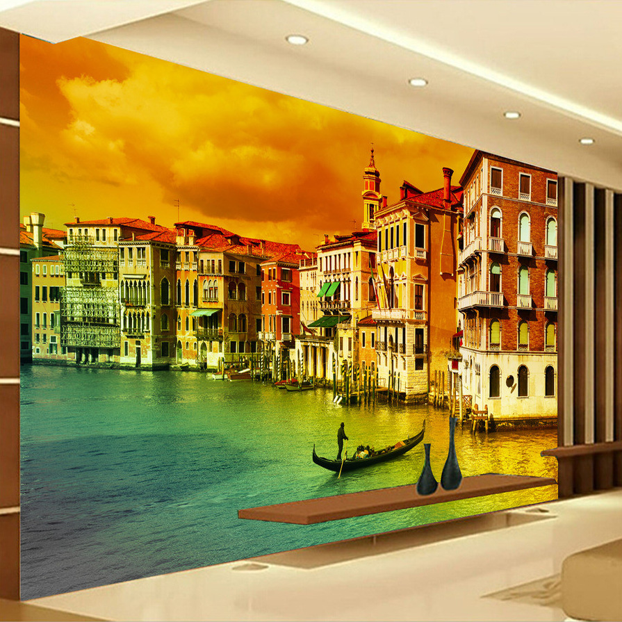 Custom Photo Wall Paper Venice City Landscape Large Mural