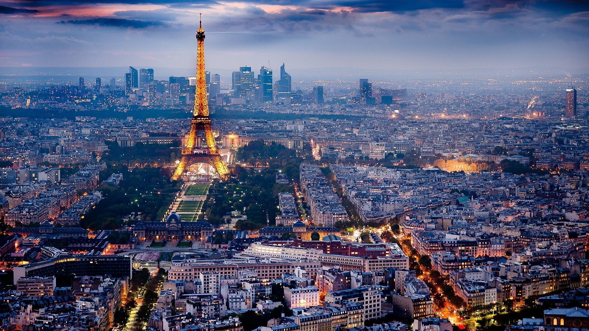 Paris Skyline Wallpaper Top Background