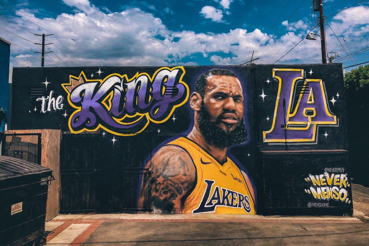 Someone Defaced Lebron James Mural Outside A Venice Restaurant