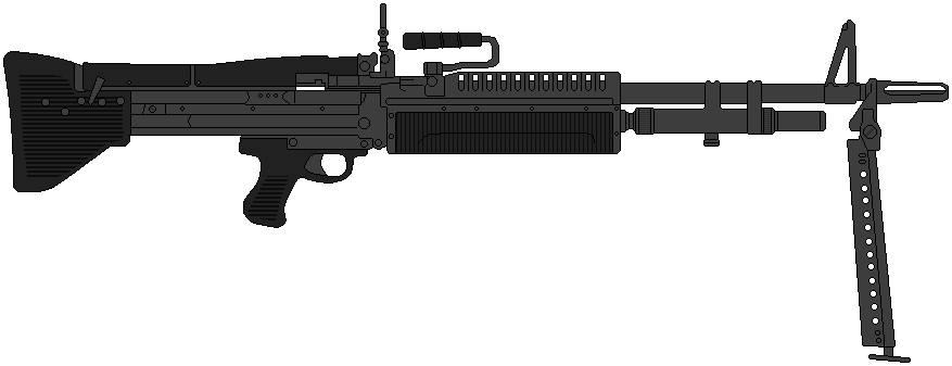 Us Army Machine Gun M60 By Dalttt