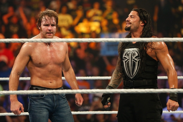 Dean Ambrose And Roman Reigns Celebrate Their Victory At The Wwe