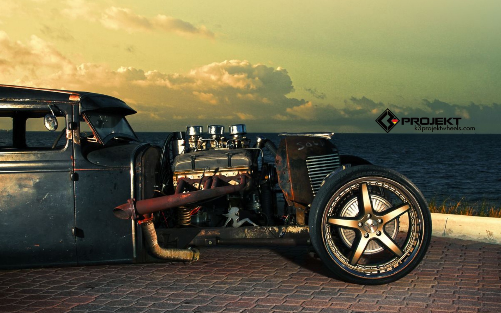 Model T Rat Rod Hot Rods Retro Engine Engines Wheels Wheel Wallpaper