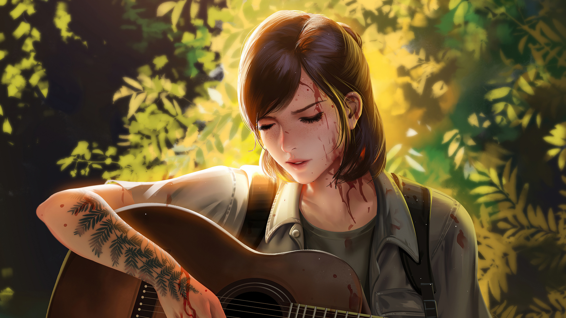 Ellie The Last Of Us Artwork 4k Laptop Full HD 1080p Wallpaper