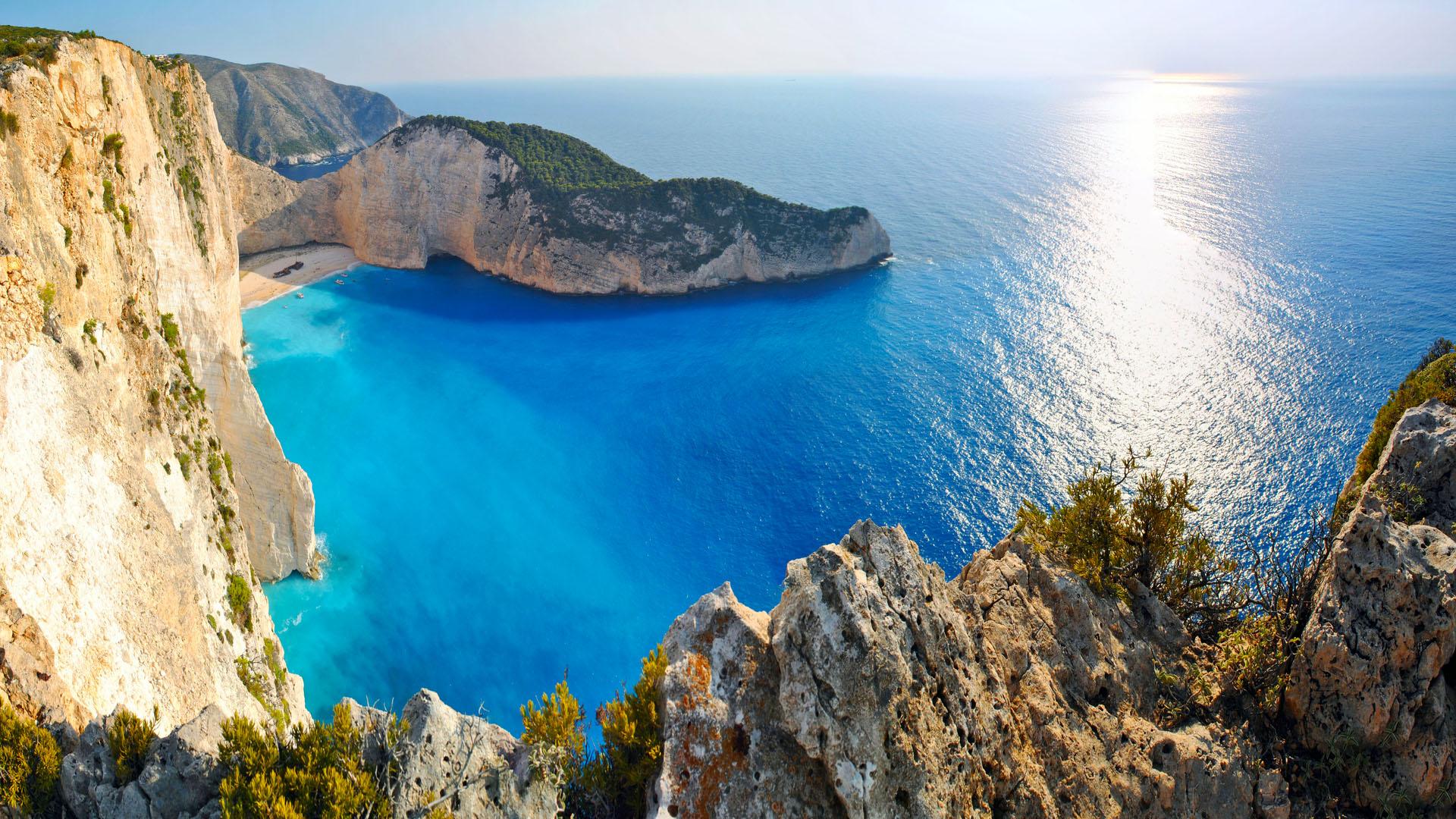 HD Amazing Greek Beach Wallpaper Desktop