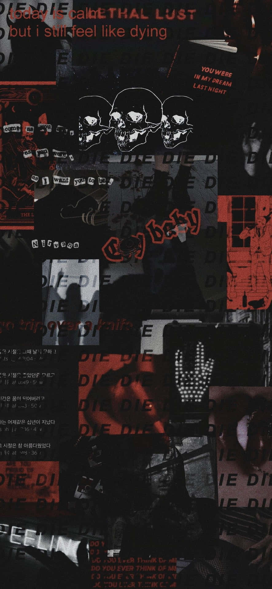 Dark Red Aesthetic Wallpaper