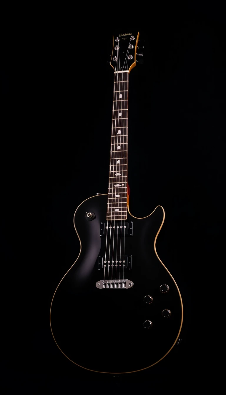 Guitar Black Background