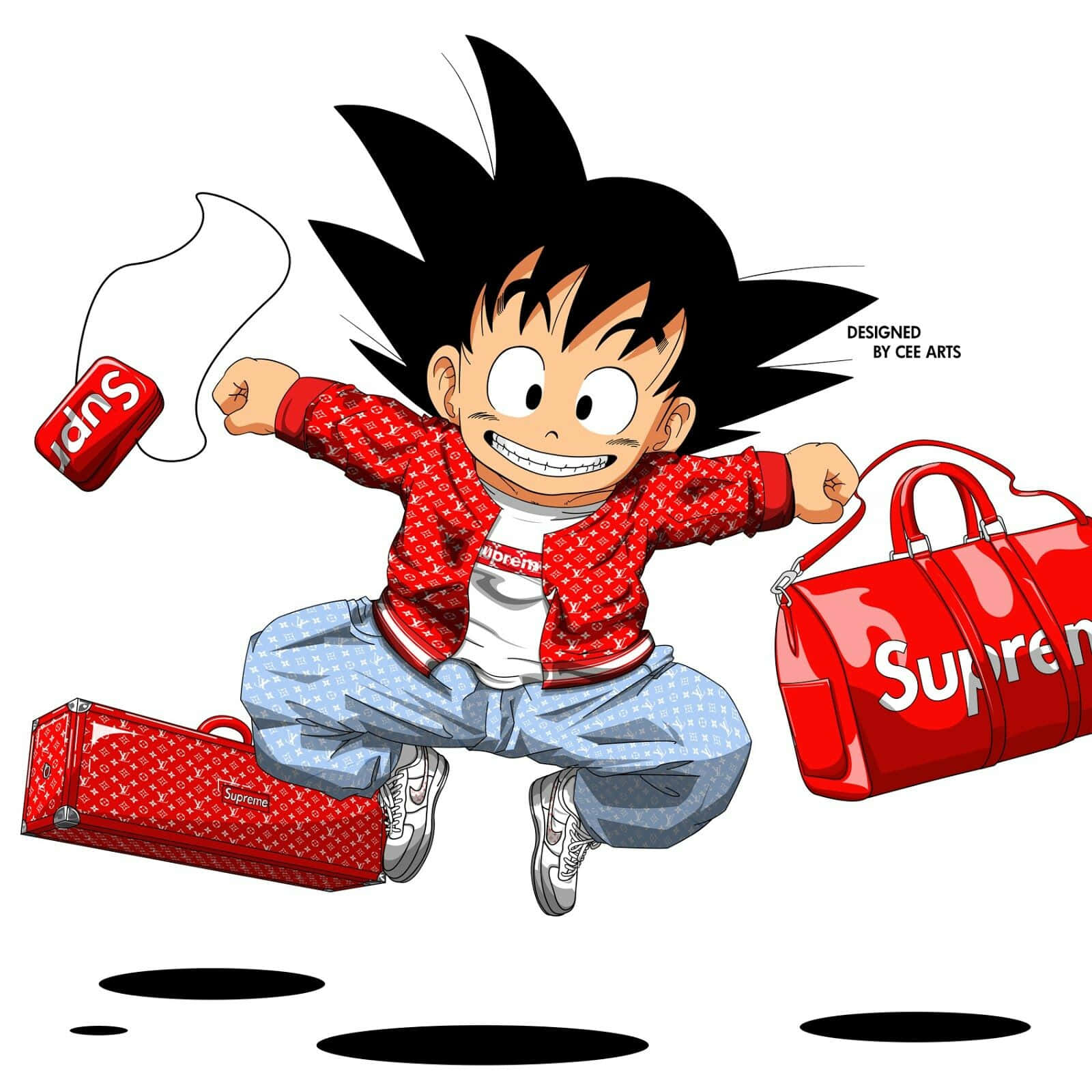 These Anime Characters Are Supremel Stylish Wallpaper