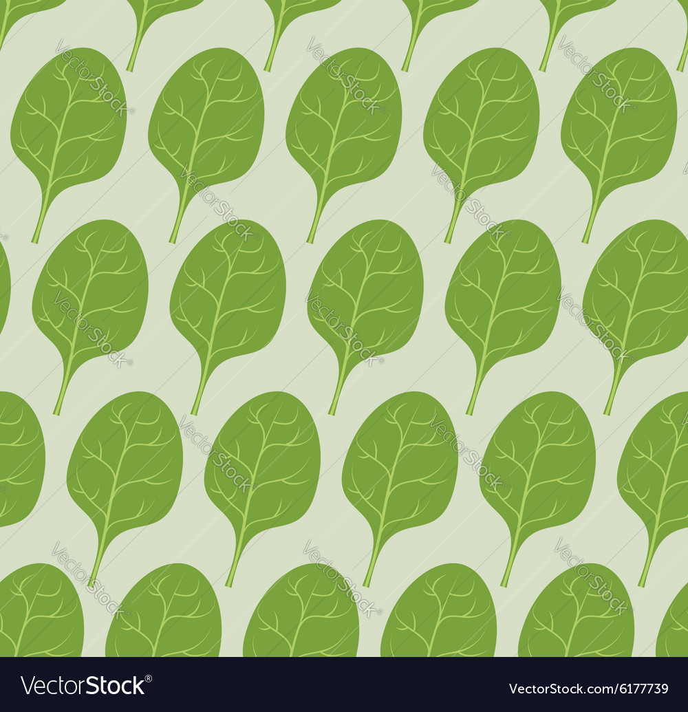 Free download Spinach leaves seamless pattern background Veggie Vector ...