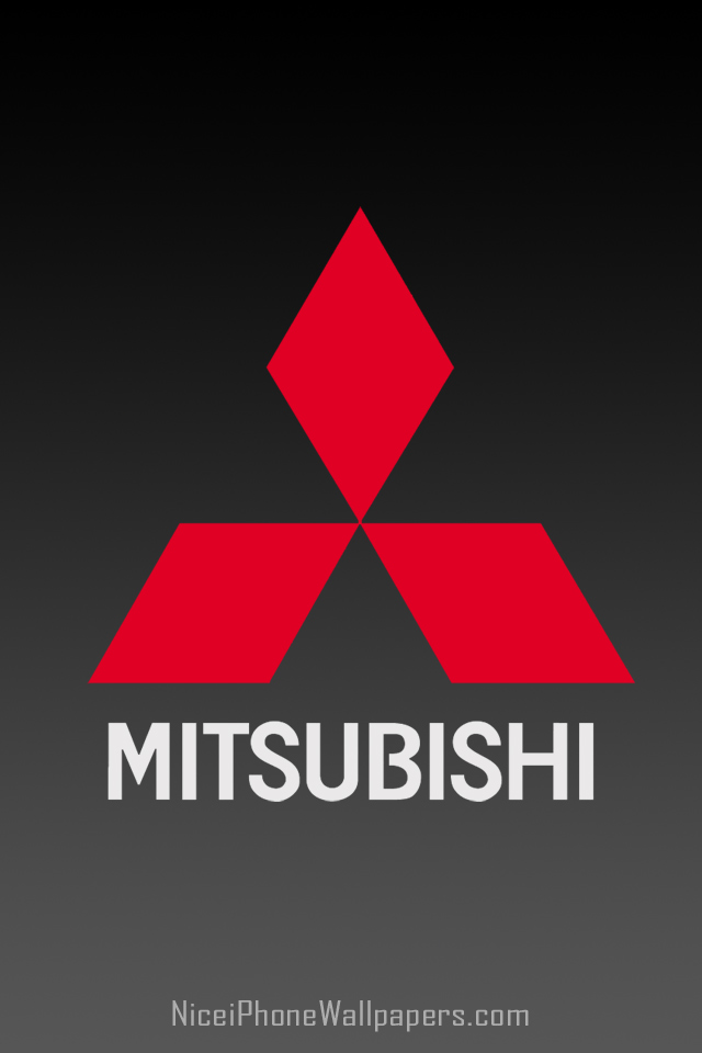 Mitsubishi Logo Wallpaper HD Black iPhone 4s