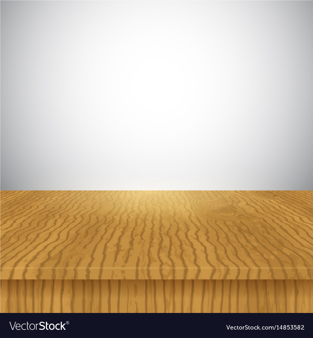 Wooden Table Display Background Royalty Vector Image