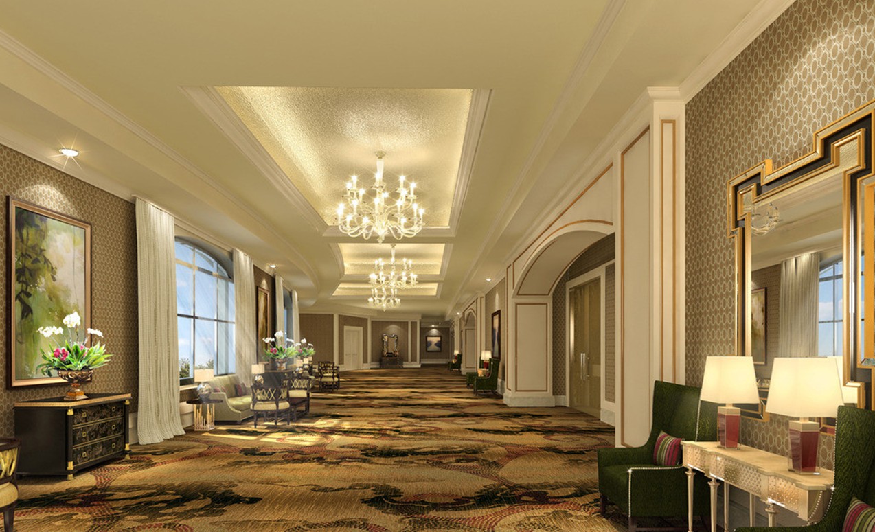 Interior Design By Palace Style Hotel Corridor Luxury Retro