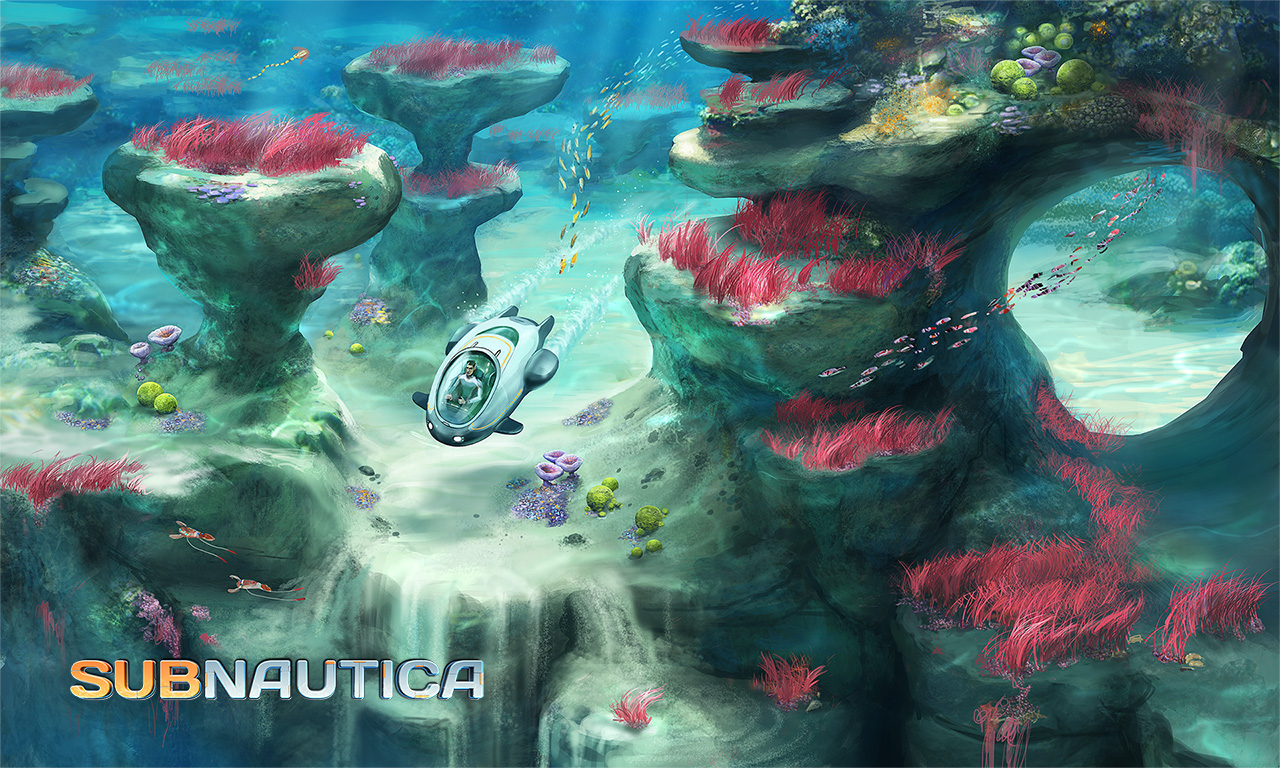 Subnautica Concept Art Coral Reef