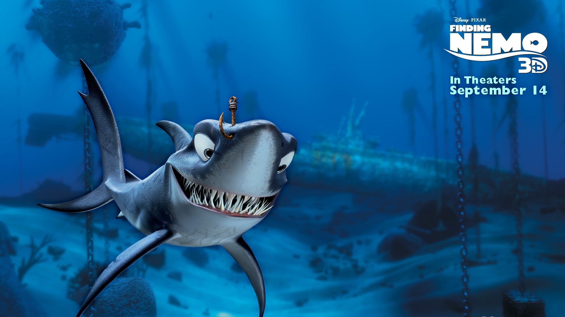 Chum Finding Nemo 3d Movie HD Desktop Wallpaper