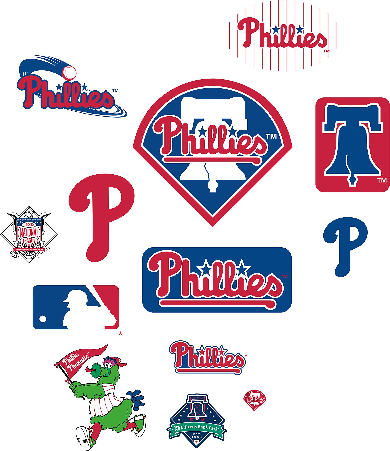 Philadelphia Phillies Logo Fathead Jr Brewster Wallcovering Interior