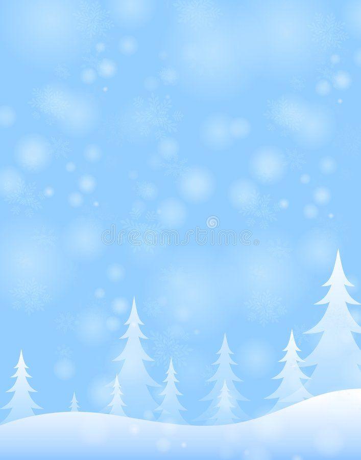 Light Blue Winter Snow Scene A Background Illustration Featuring