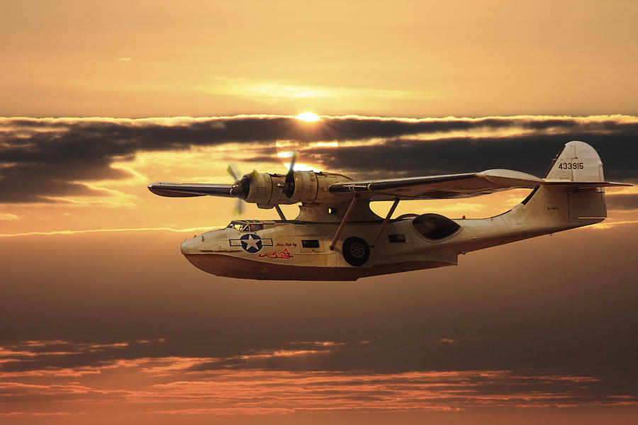 Pby Catalina Sunset Photograph By Rob Lester Pixels