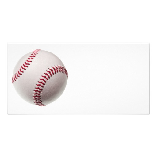 Baseballs Customize Baseball Background Template Photo Cards