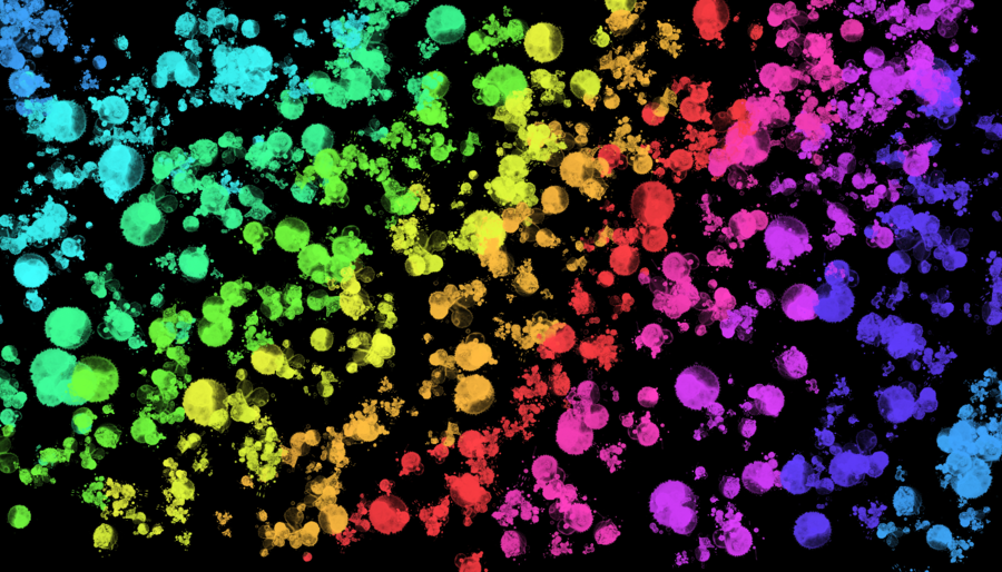 Rainbow Splatter By Ximperfectxescapex