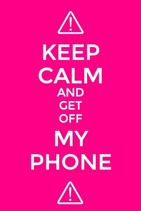 Get Off My Phone Wallpaper