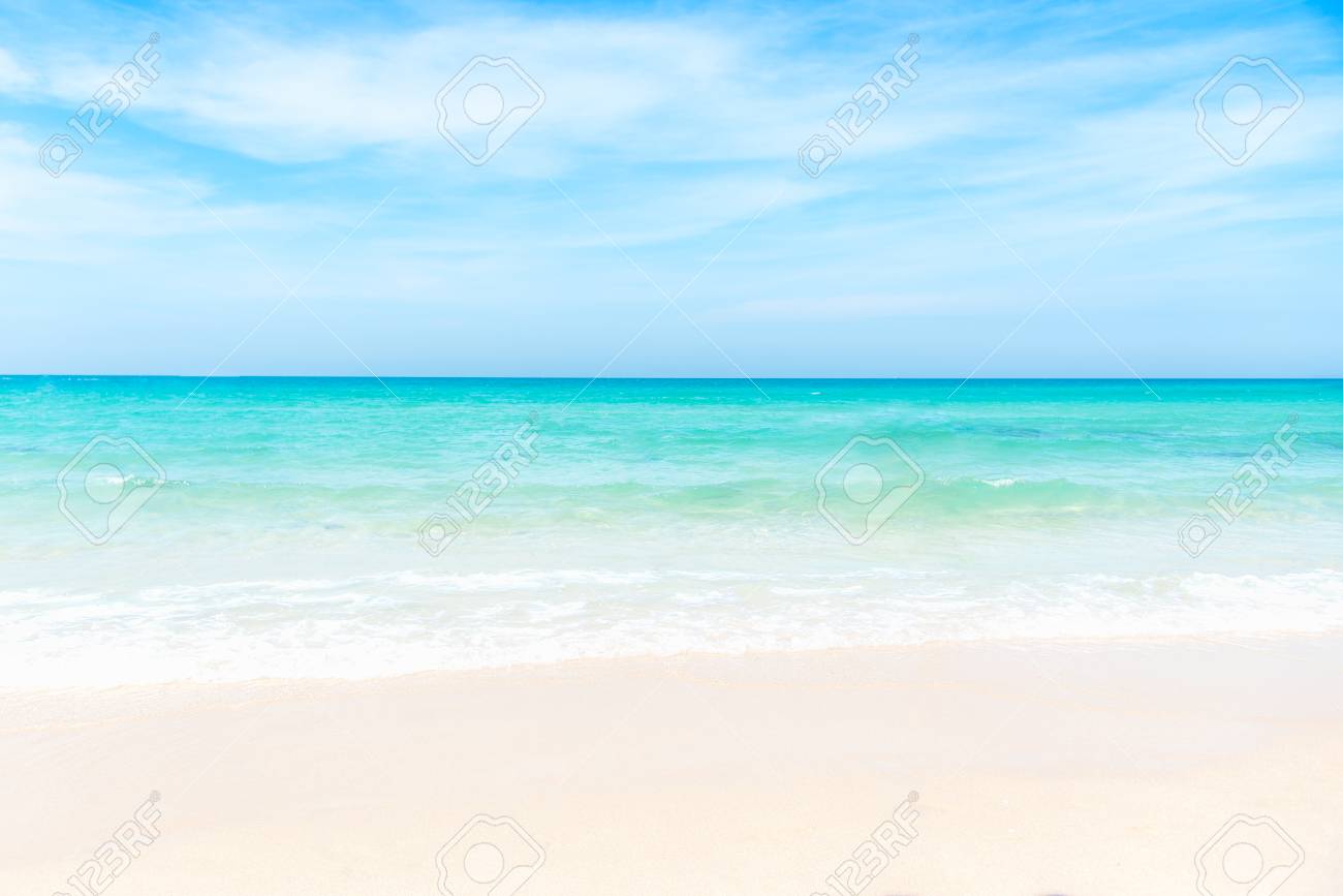 Summer Beach Empty Sea And Background With Copy Space