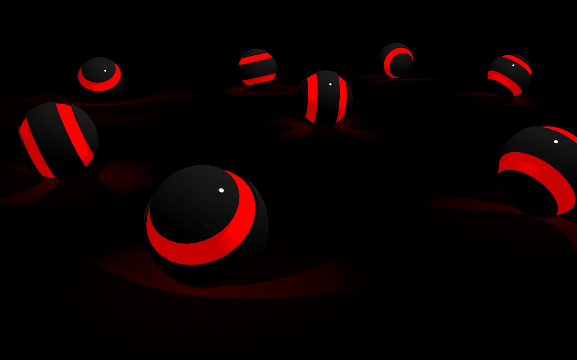 Red And Black Balls Wallpaper Definition