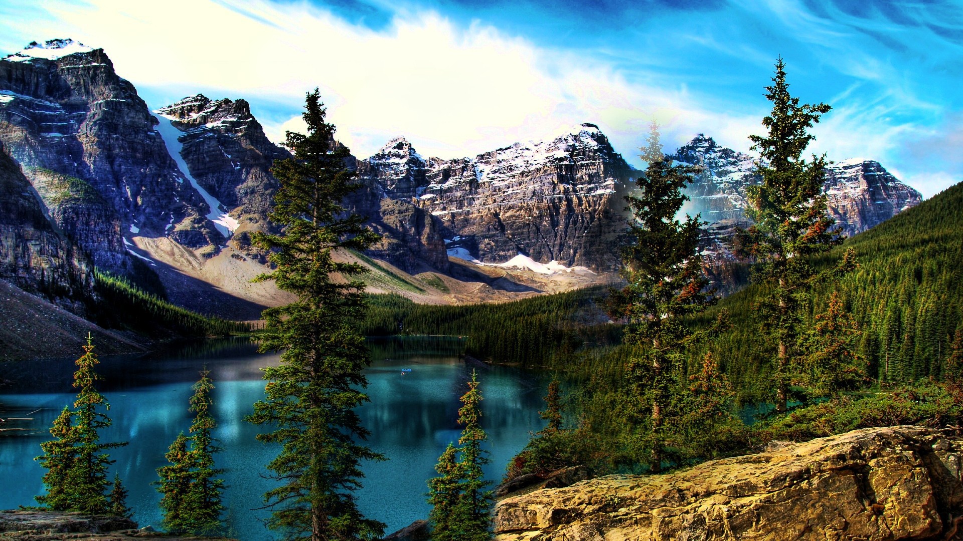 Mountain Lake Moraine Wallpaper And Image Pictures