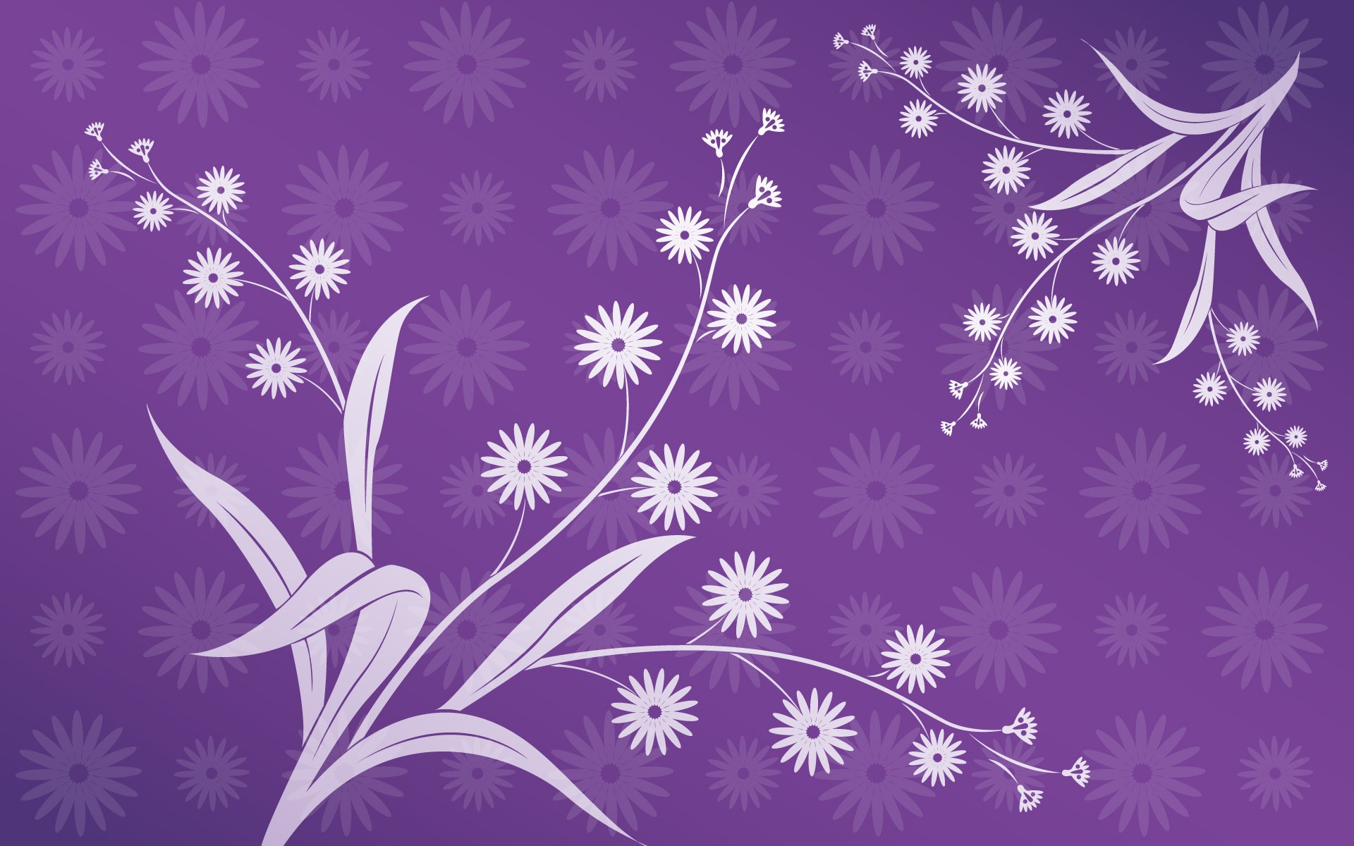 Purple Patterns Wallpaper Floral
