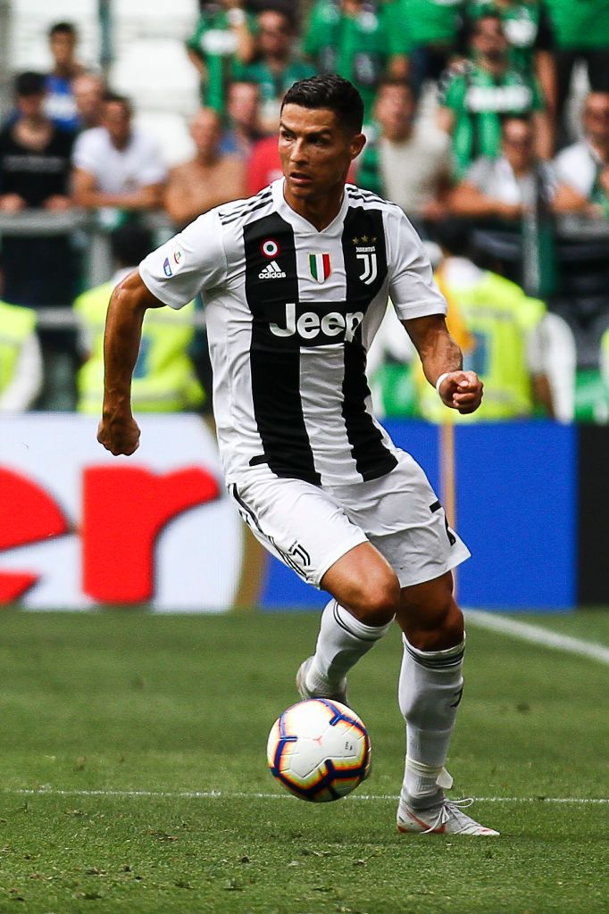 Juventus Forward Cristiano Ronaldo In Action During The Serie A
