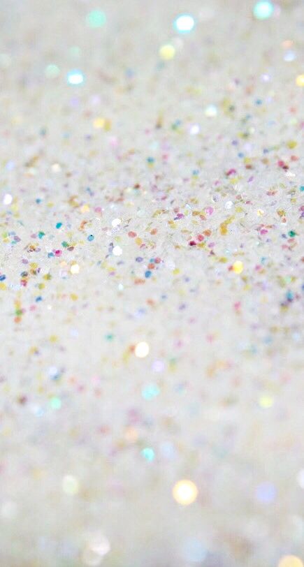 White Glitter iPhone Wallpaper