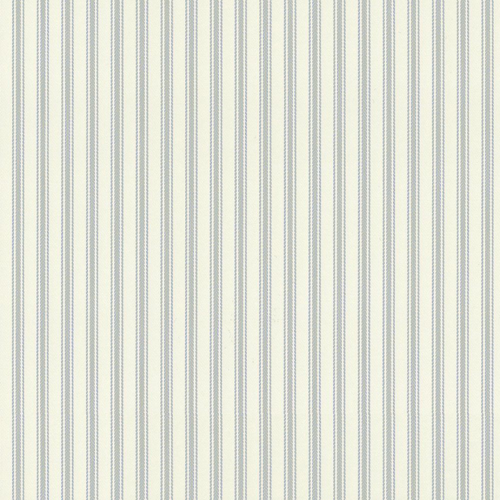 Ticking Stripe Wallpaper Grey Ian Mankin