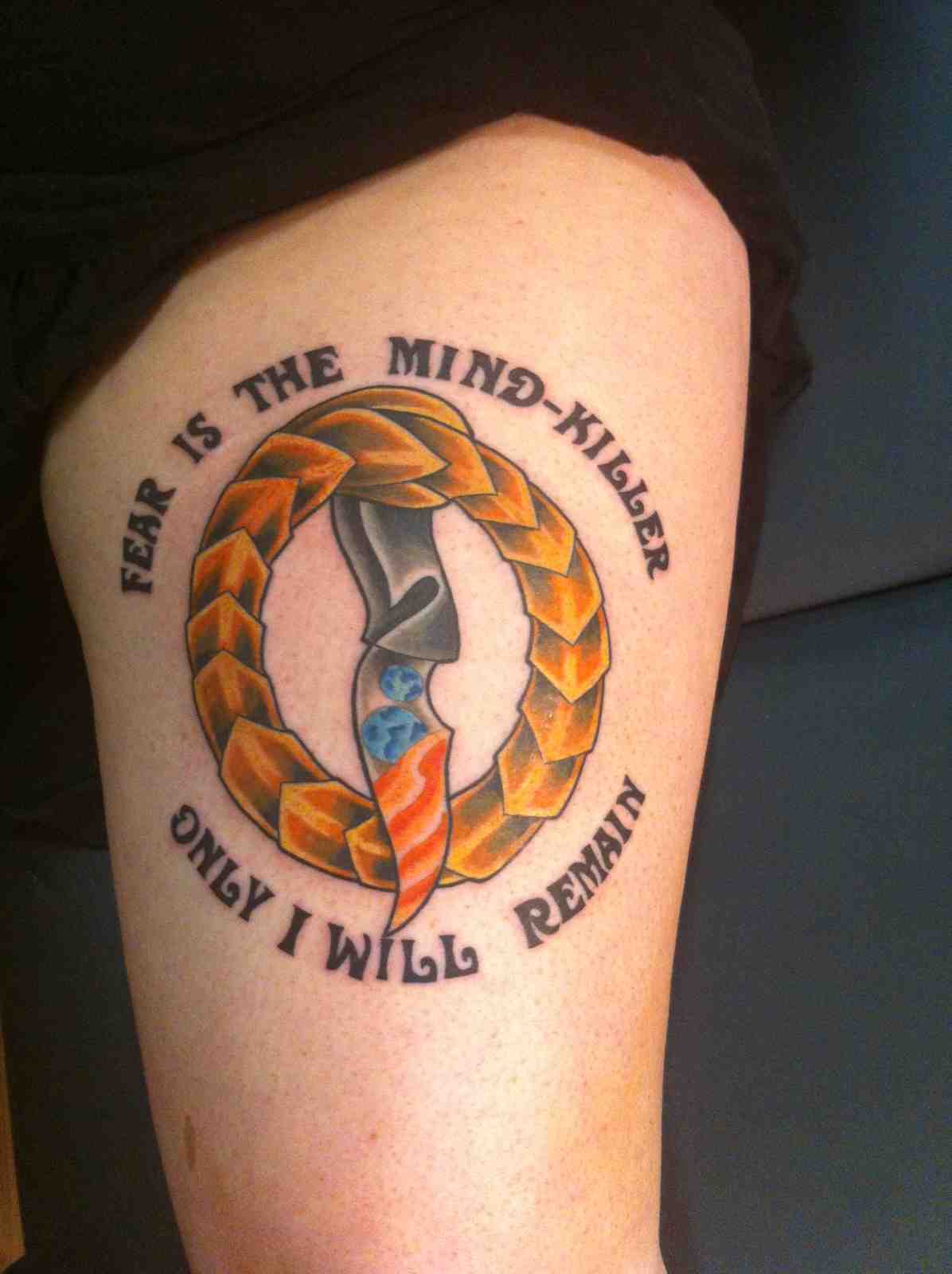 Litany Against Fear Tattoo Fresh From