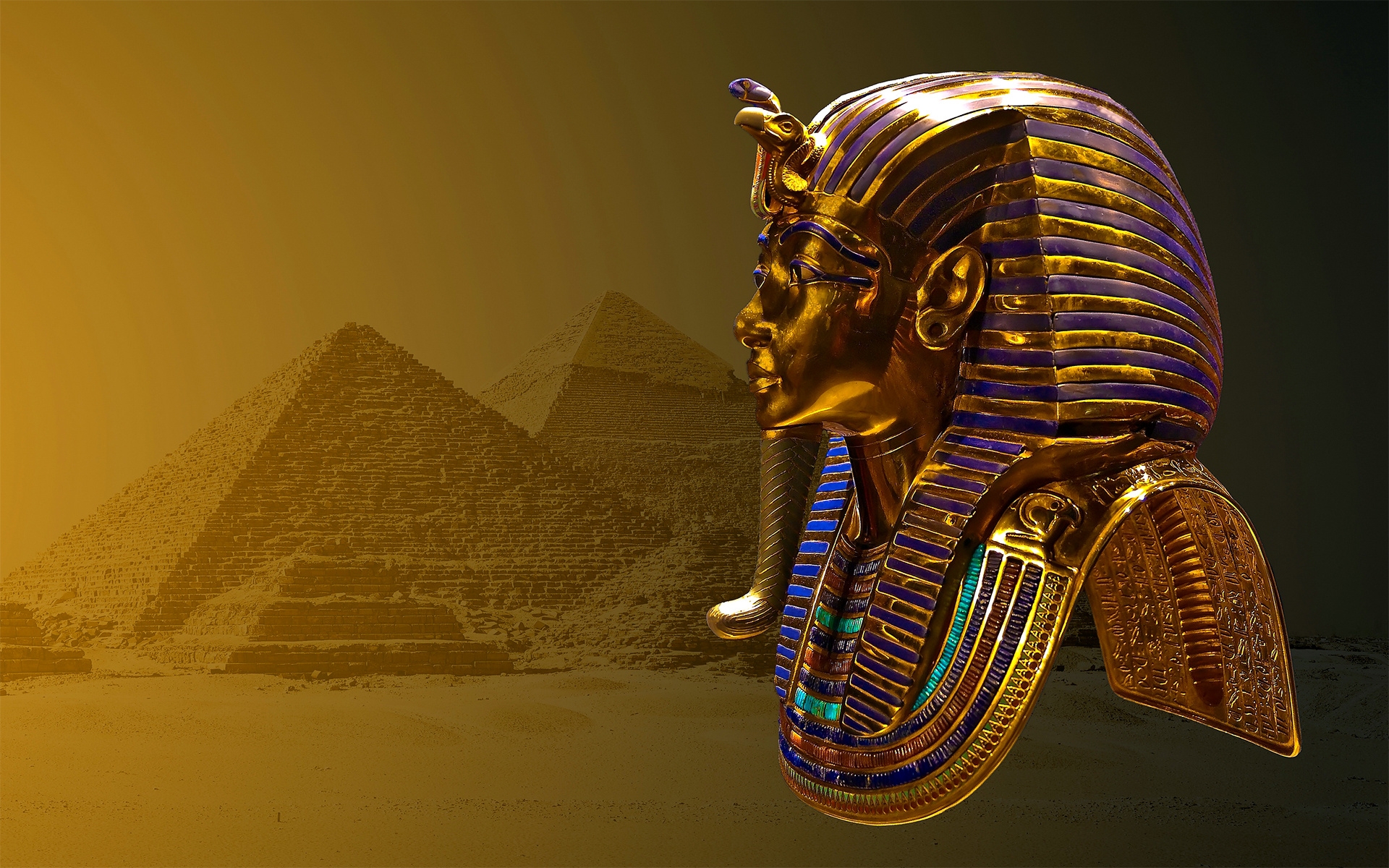 Tutankhamun Statue 3d Wallpaper HD Desktop And Mobile Background