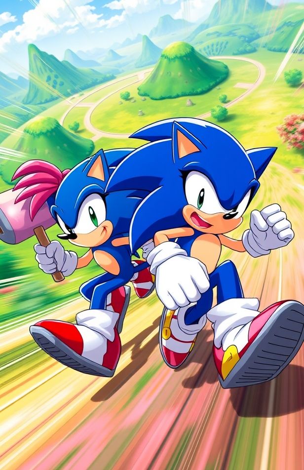 Sonic And Amy Wallpaper