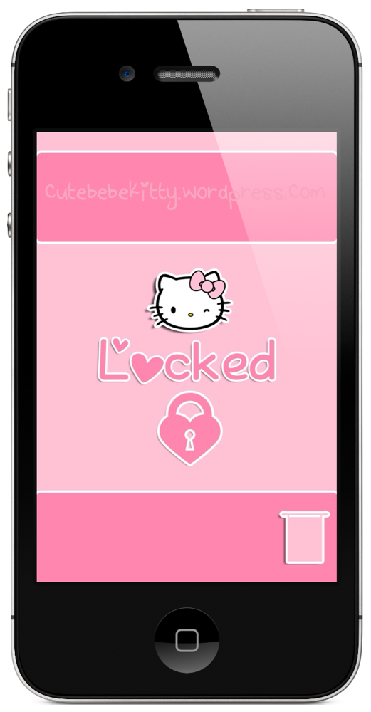 Pink Lockscreen Wallpaper Hello Kitty Default Png