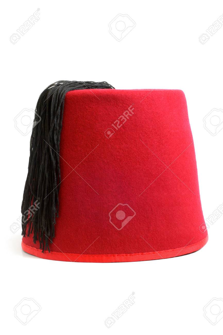 Turkish Hat Fez On White Background Stock Photo Picture And