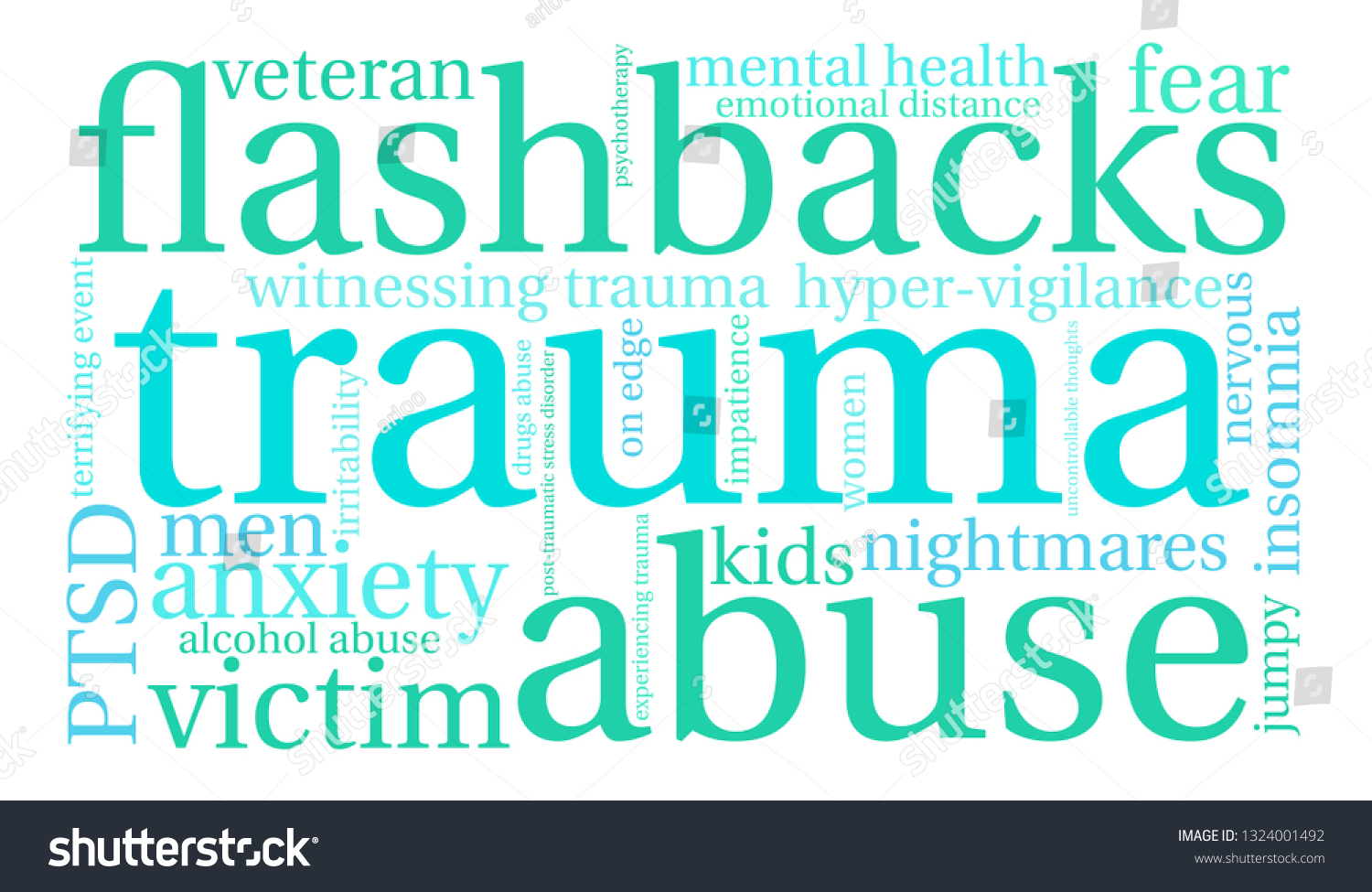 🔥 Free download Trauma Word Cloud On A White Background Royalty Free