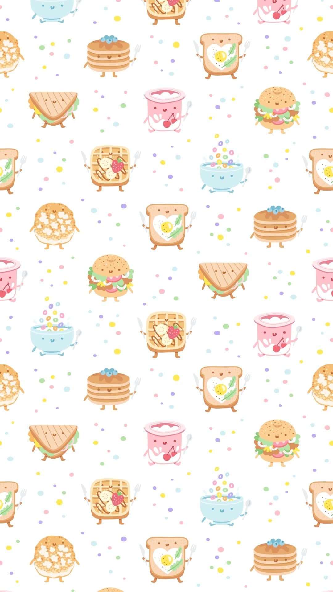Cute Food iPhone Wallpaper