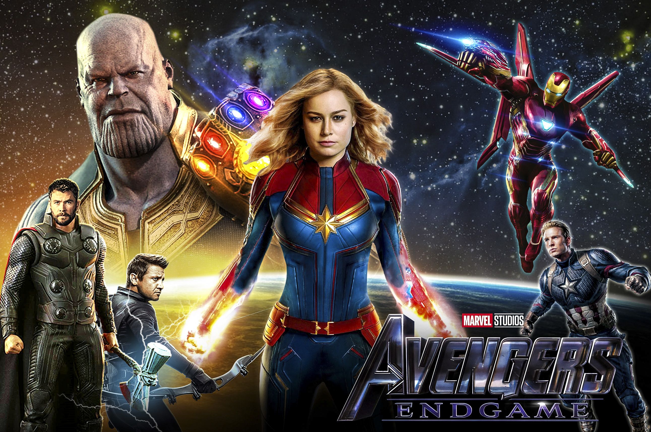Avengers End Game Artworks 4k Thor Wallpaper Thanos
